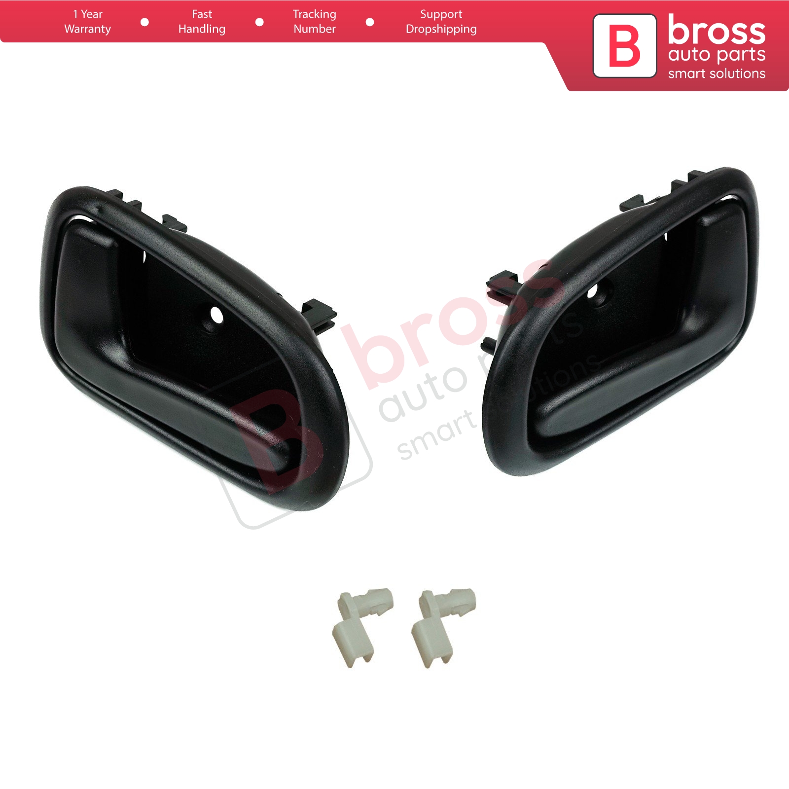 ●BLACK BALLED Inner Door Handle Left Right 69205 69206 12120 for Toyota