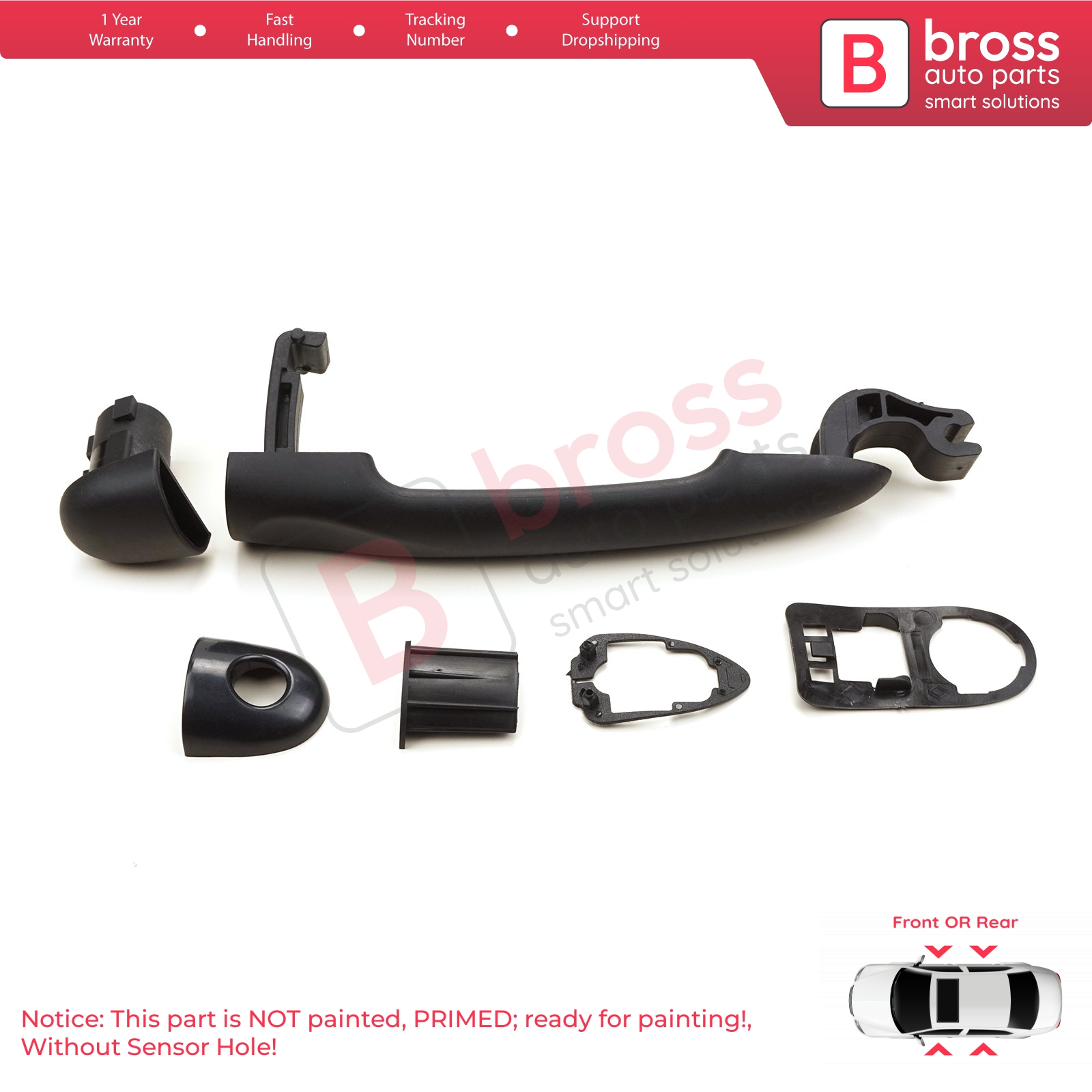 Door Handle 806B02596R For Renault Fluence Megane 3 Clio 4 Scenic