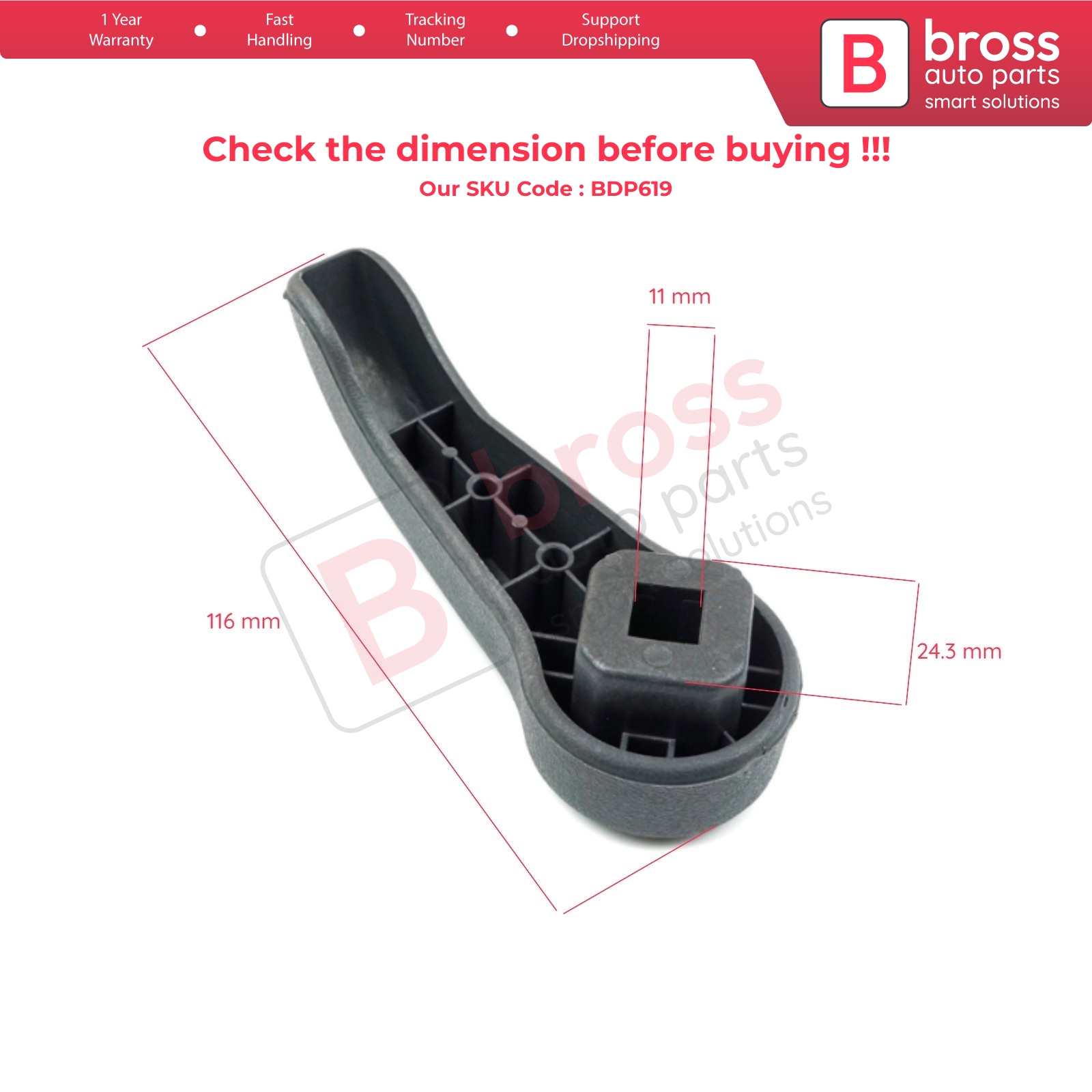 Seat Handle Adjustment Grip Lever 7701209658 for Renault