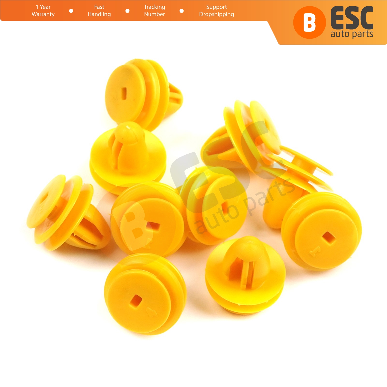 10 PCS Fastener Trim Rivet Car Body Retainer Clips for Chevrolet GM Kia Hyundai