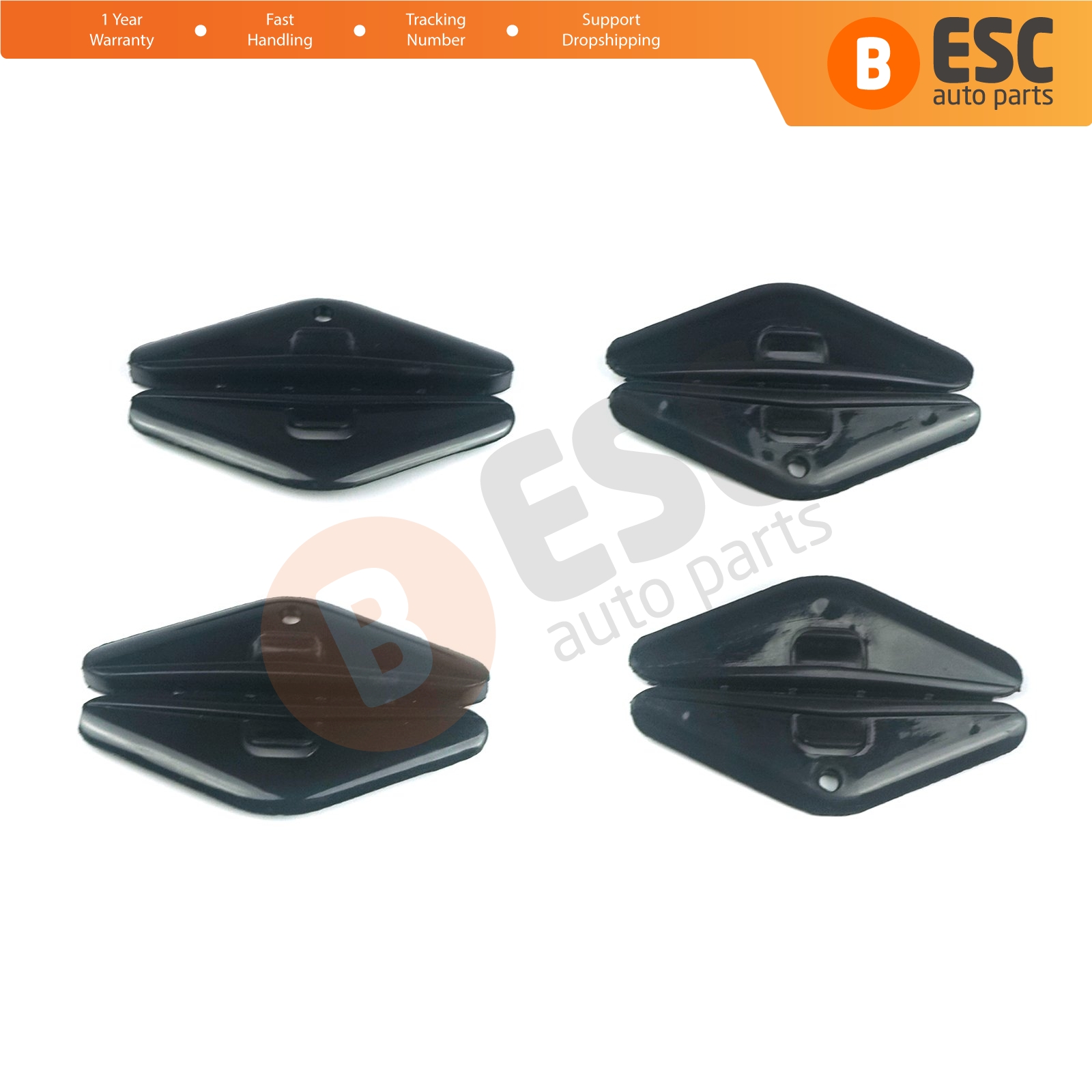 4 Pieces Front Door Window Guide Front Of Glass for Buick Chevrolet Olds Pontiac - Picture 1 of 7