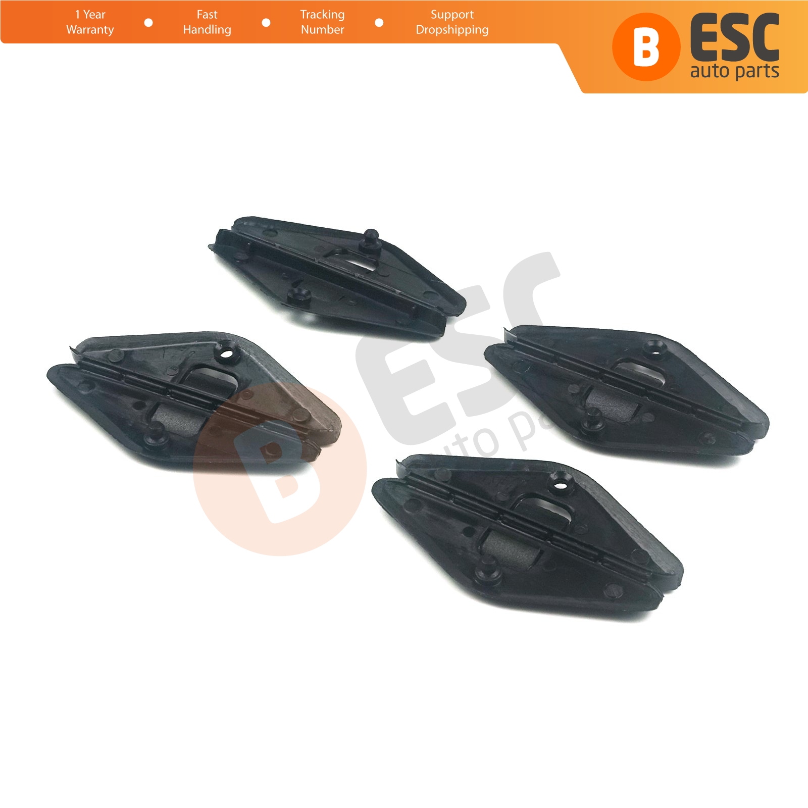 4 Pieces Front Door Window Guide Front Of Glass for Buick Chevrolet Olds Pontiac - Picture 7 of 7