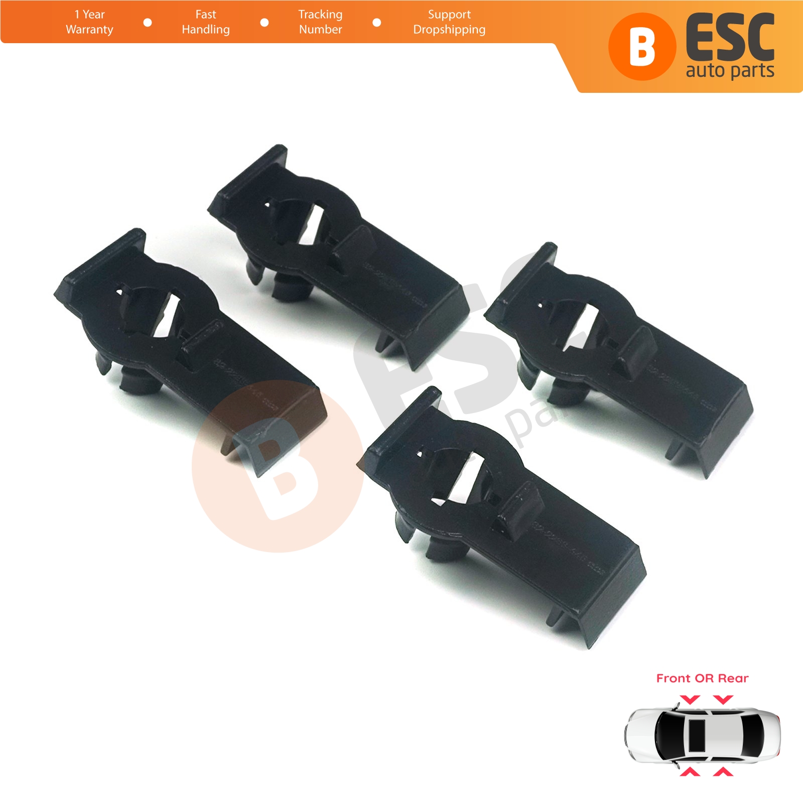 4 Pcs Window Regulator Repair Fixer Clips for BMW X5 E53 1999-2006 51338254781