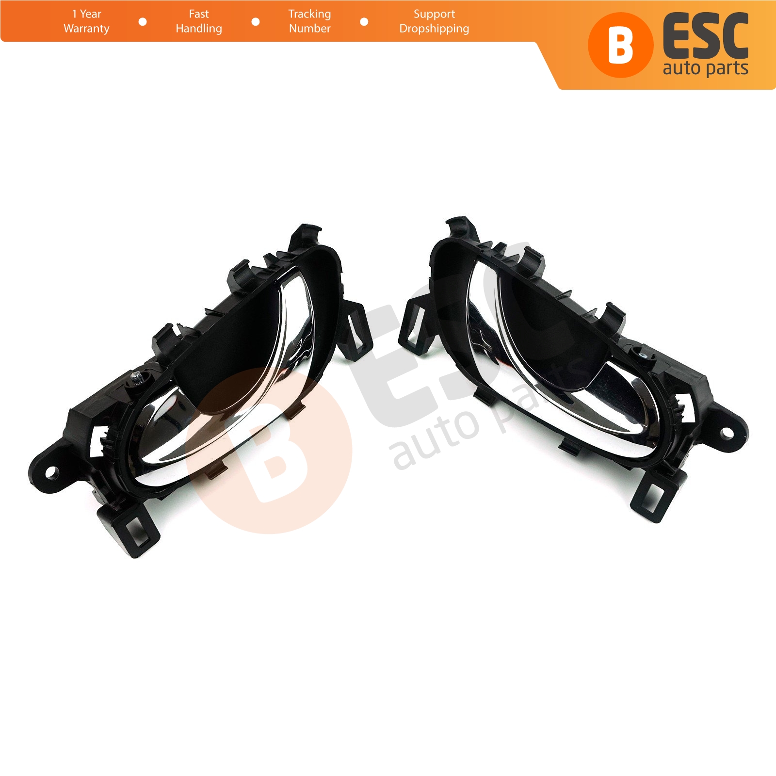 Interior Door Handle 80671 4EA0B, 80670 4EA0B Set for Nissan Qashqai J11 MK2