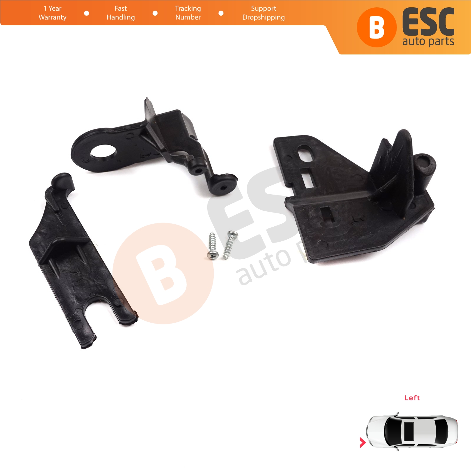Headlight Repair Brackets Left for Renault Clio MK4 BH KH 2012-2020 260603442R