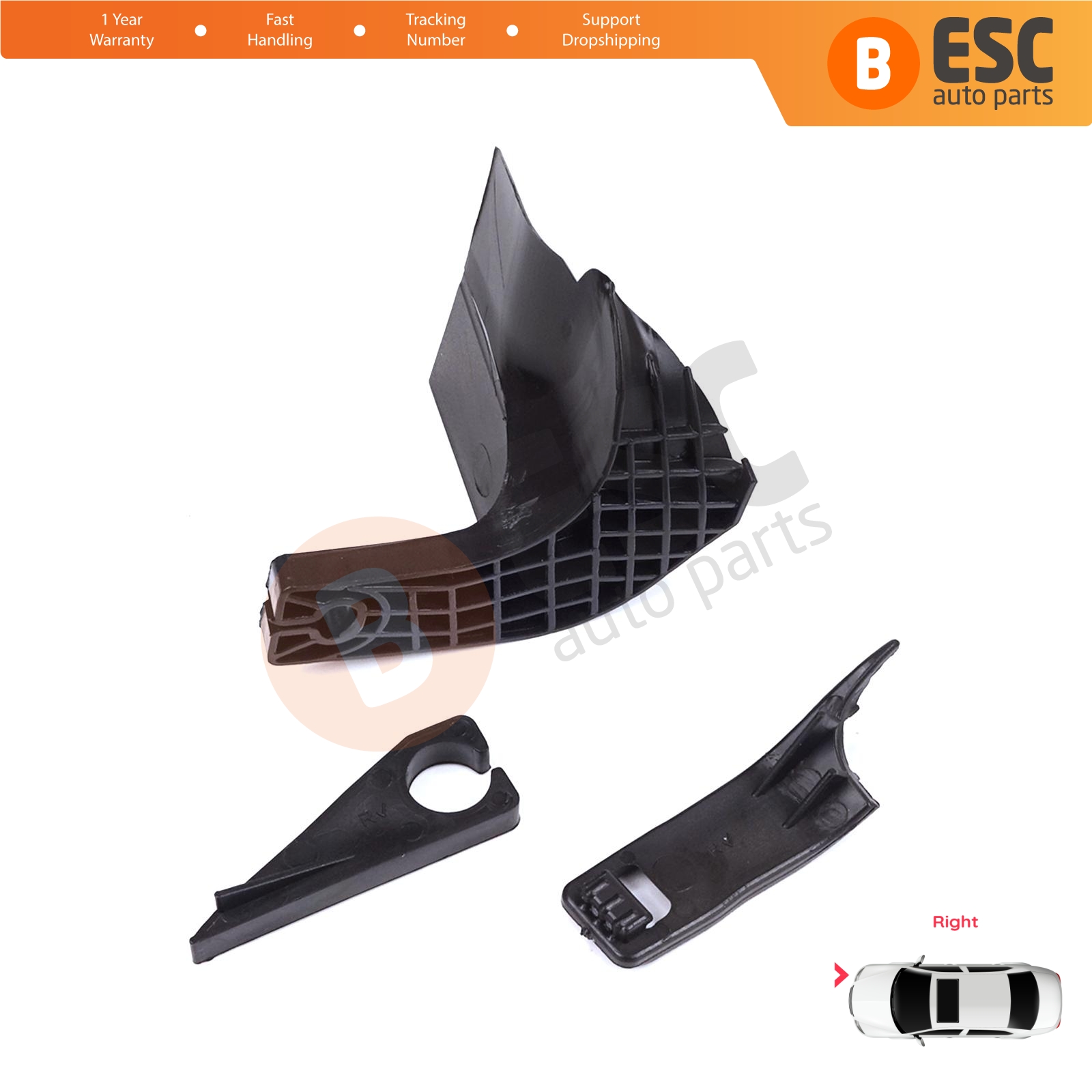 Headlight Repair Bracket Right for Ford Transit Tourneo Custom V362 2012-2018