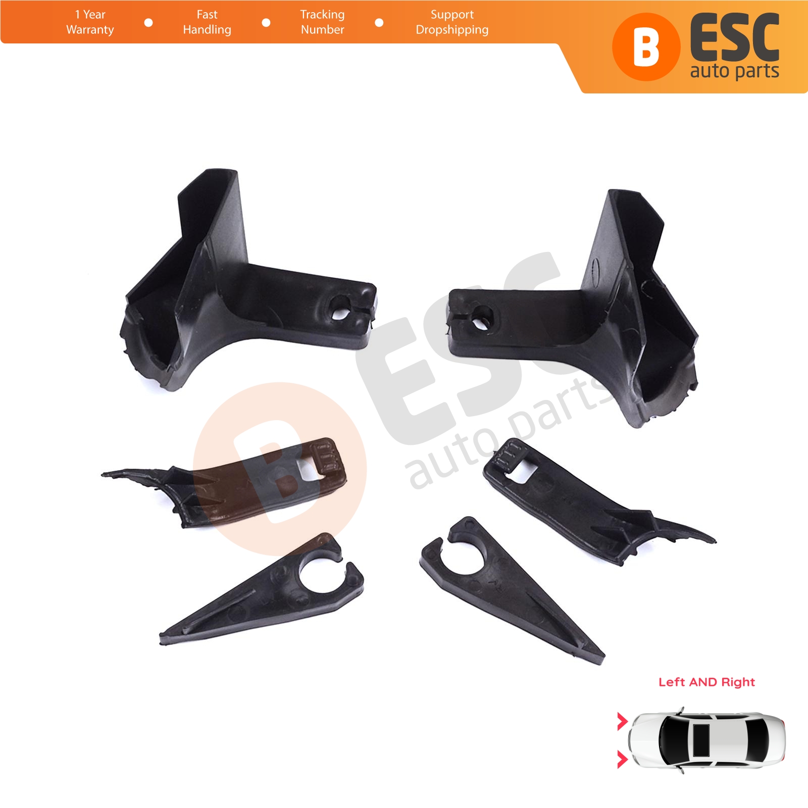 Headlight Repair Bracket R L for Ford Transit Tourneo Custom MK1 V362 2012-2018