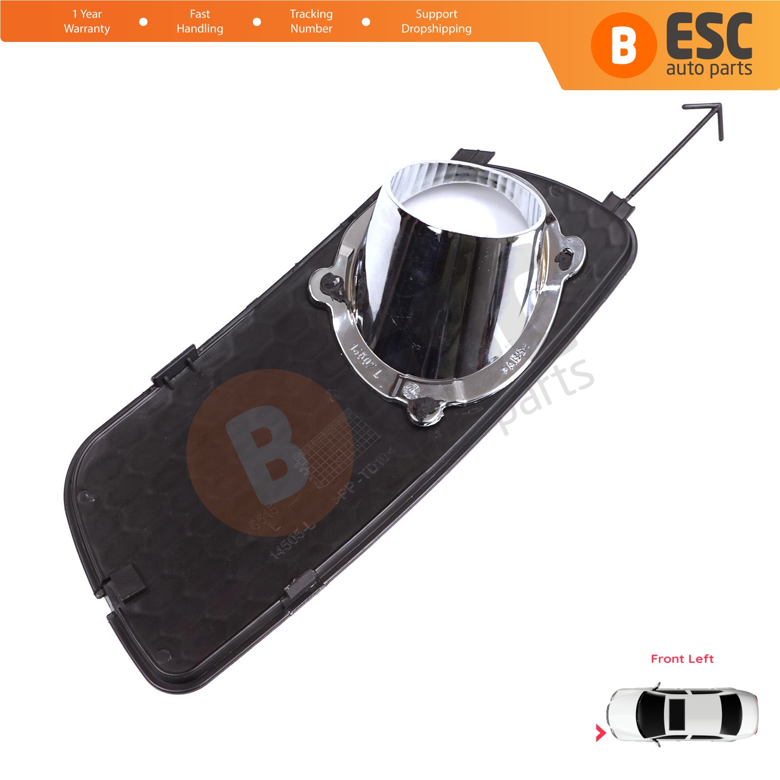 Front Fog Light Frame Housing Left for Fiat Palio Siena MK1 178 2007-2016 Albea