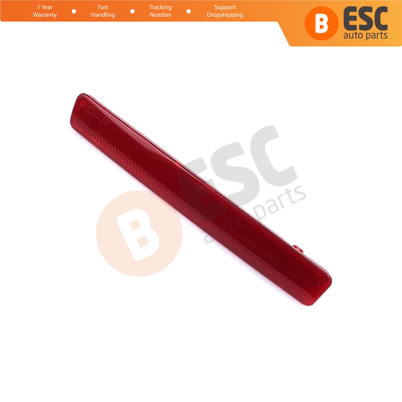 ESC ESP878 Rear Bumper Reflector LEFT 7E0945105 for VW Transporter T5