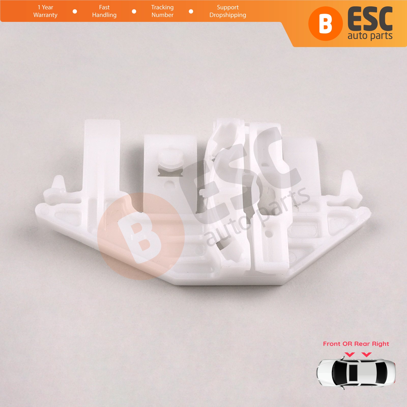 Window Regulator Clips Front or Rear Right for Peugeot 406 1995-2004 4/5 Door