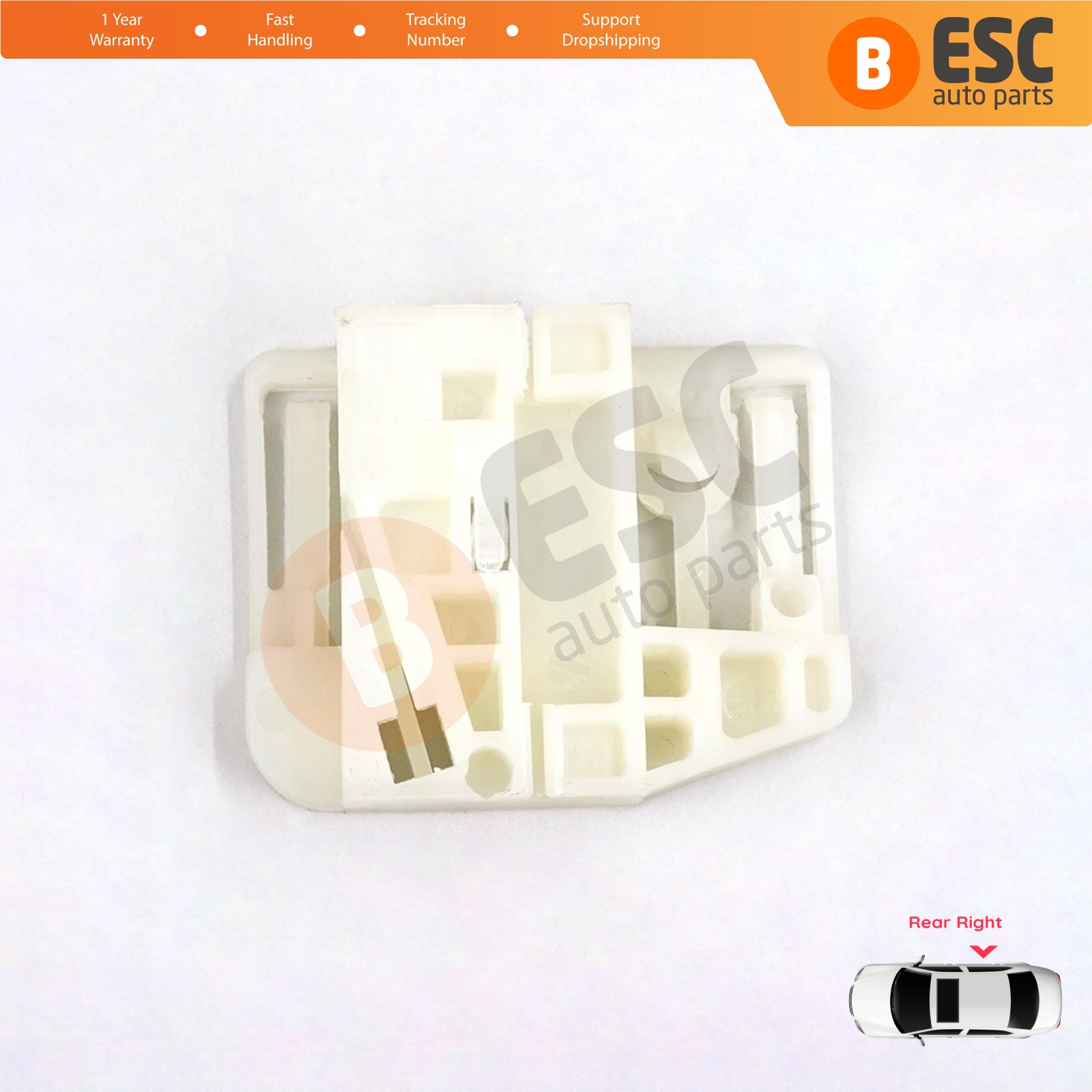 Window Regulator Repair Clips Rear Right Door for Renault Megane MK2 2002-2008