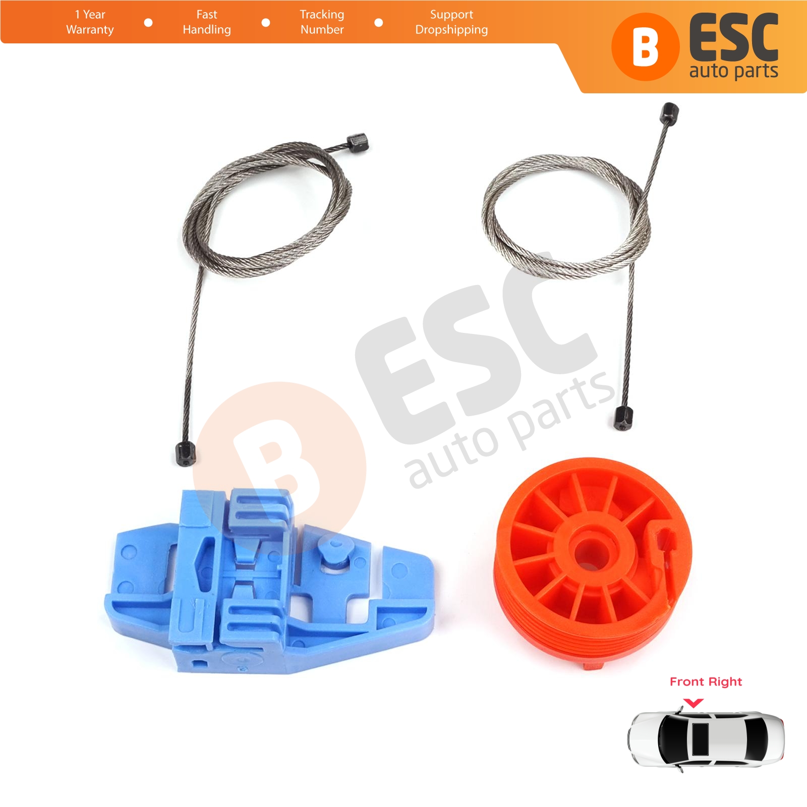 Window Regulator Set Front Right for Renault Scenic MK2 JM0/1 2003-2009 4/5 Door