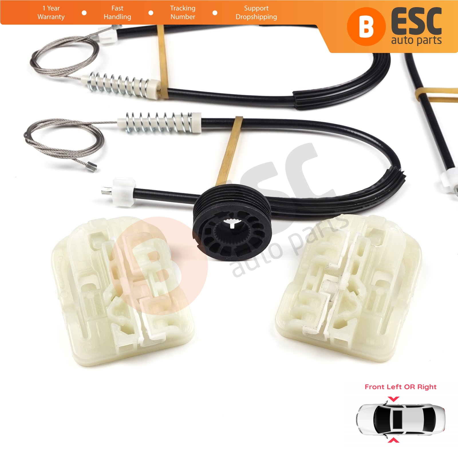 EWR5453 Electrical Power Window Regulator Set Front Door 5JA837461 