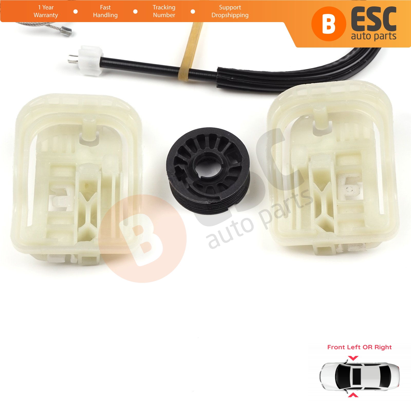 EWR5453 Electrical Power Window Regulator Set Front Door 5JA837461 
