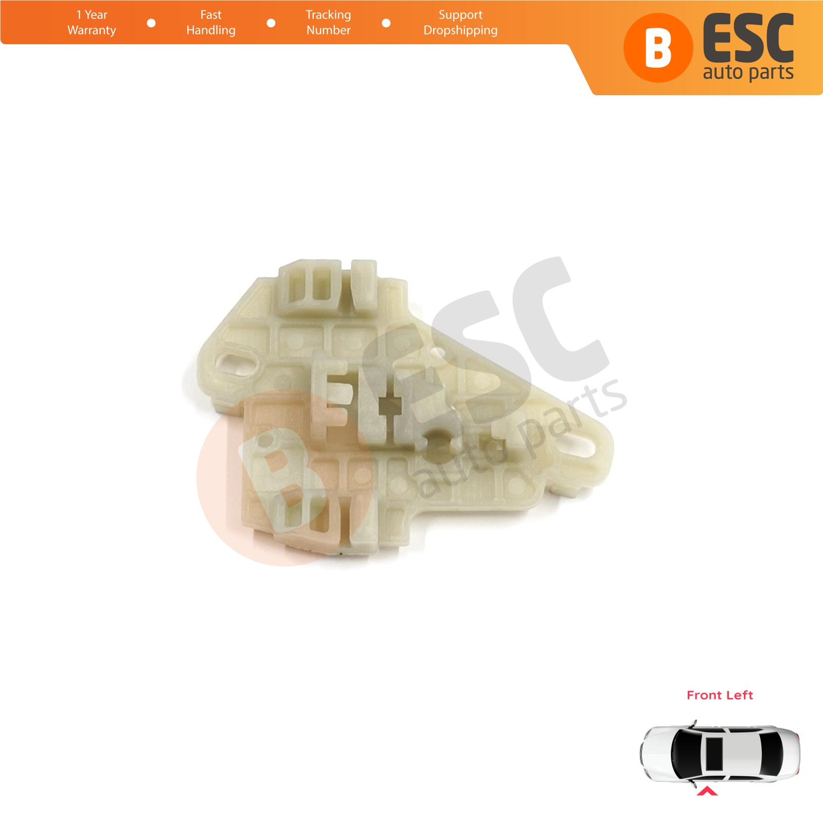 Window Regulator Clips Front Left for Honda City MK4 GD GE Jazz MK2 2001-2008