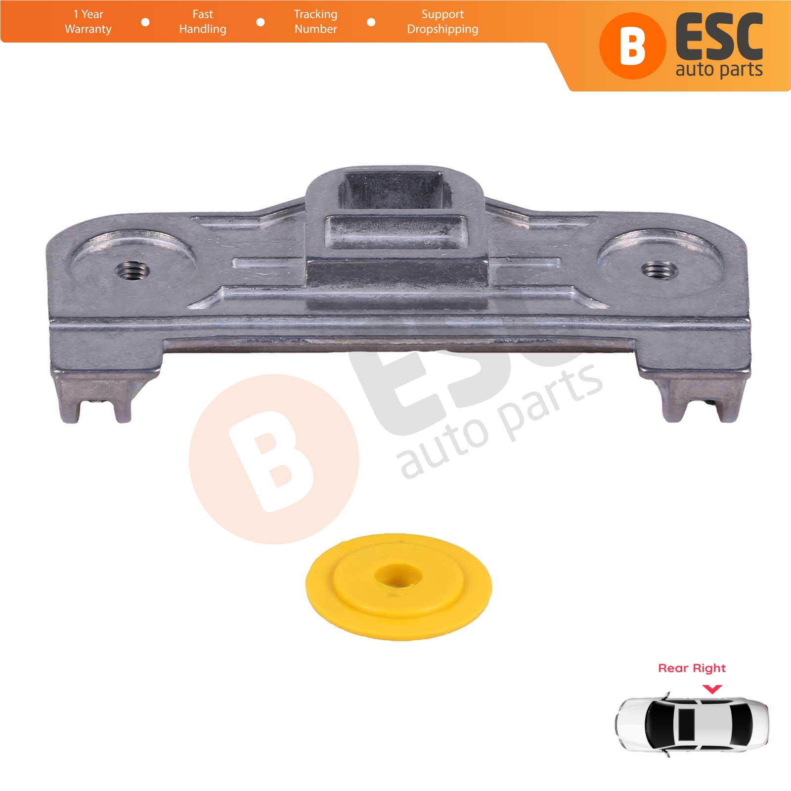 Window Regulator Clips Rear Right Door for BMW 5 Serie E39 1996-03/1999 4/5 Door