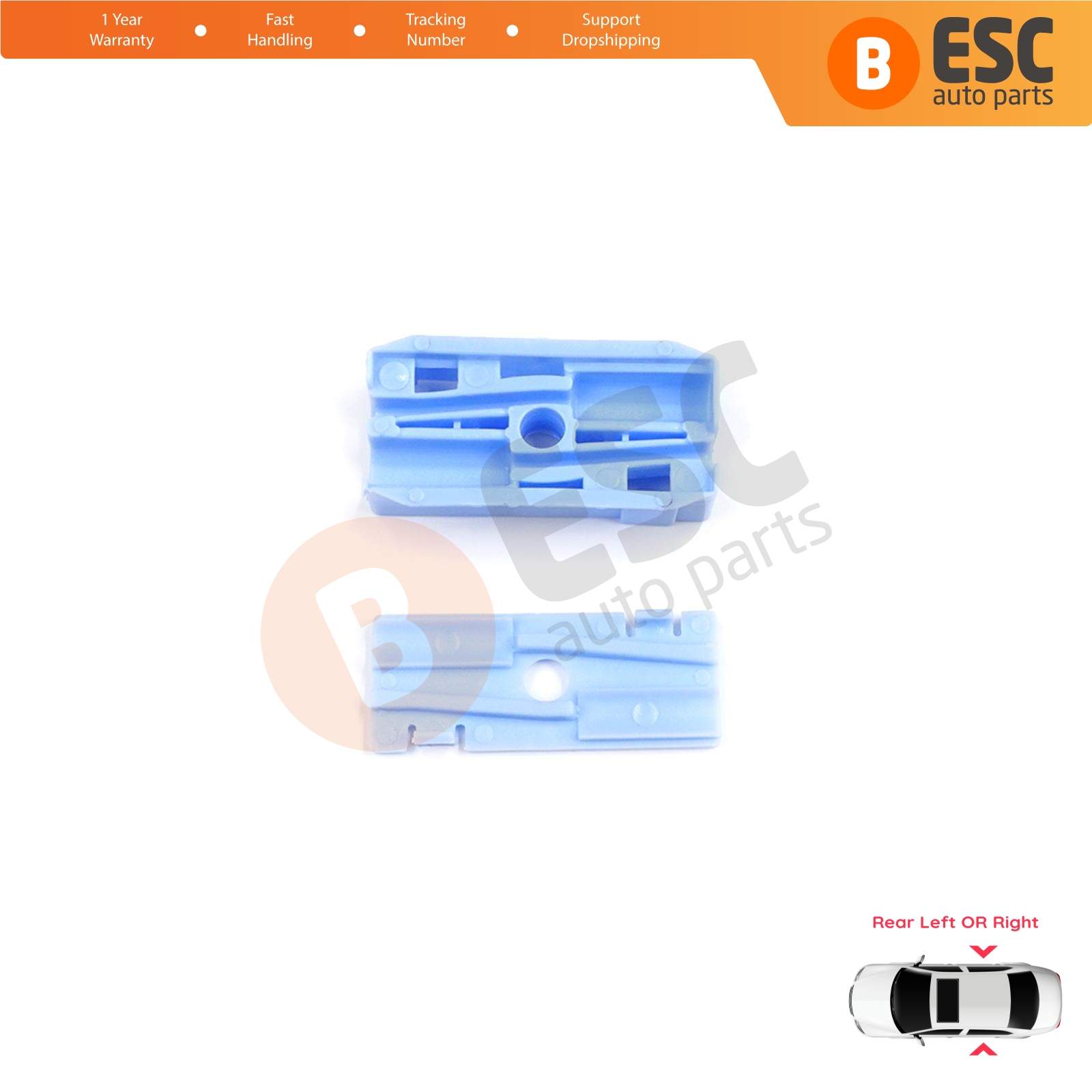 Rear Quarter Window Regulator Repair Clips for Volvo C70 1 873 1998-2006 Cabrio