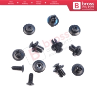 10 Pieces Bumper Push type Retainer Black for Hyundai 86590 28000 KIA 0G03250037A Mazda B092 51 833 Ford MB 455 56143