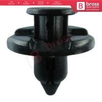 10 Pieces Push Type Retainer Black for Nissan 01553 09321 Mitsubishi MR328954 Toyota 90044 68320 DAIHATSU 90044 68320