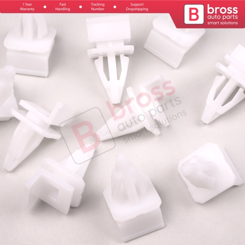 10 Pieces Rocker Panel Moulding Clip Nylon for Honda 91513 SM4 000