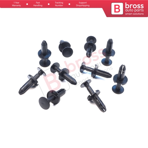 10 Pieces Fascia Push Type Retainer for Chrysler 6504521