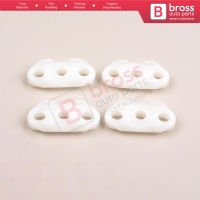 4 Pieces Door Window Guide for Opel GM 35.7 mm Long, 16.2mm Wide