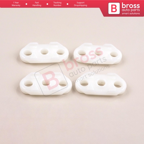 4 Pieces Door Window Guide for Opel GM 35.7 mm Long, 16.2mm Wide