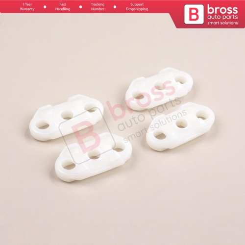 4 Pieces Door Window Guide for Opel GM 35.7 mm Long, 16.2mm Wide