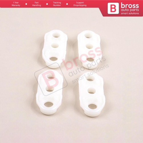 4 Pieces Door Window Guide for Opel GM 35.7 mm Long, 16.2mm Wide