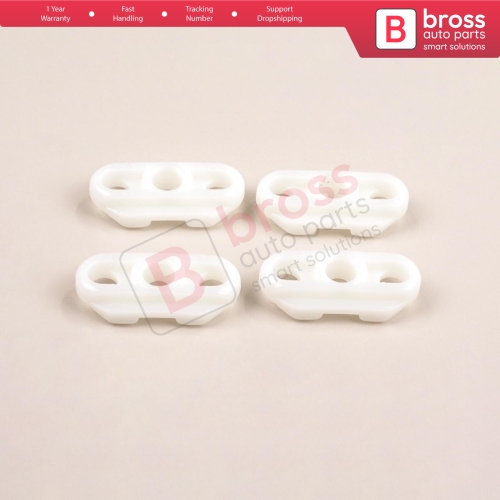 4 Pieces Door Window Guide for Opel GM 35.7 mm Long, 16.2mm Wide