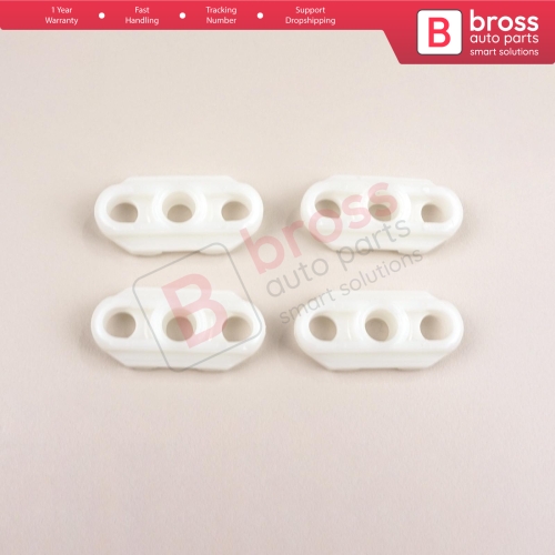 4 Pieces Door Window Guide for Opel GM 35.7 mm Long, 16.2mm Wide