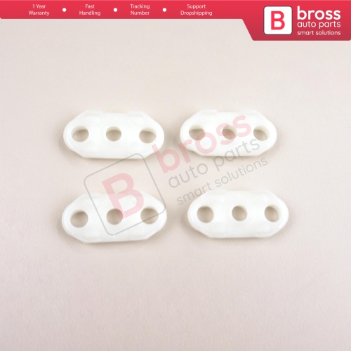 4 Pieces Door Window Guide for Opel GM 35.7 mm Long, 16.2mm Wide