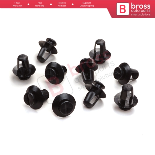 10 Pieces Side Moulding Clip 8565.35 for Citroën Peugeot