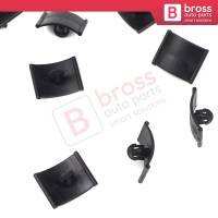 10 Pieces Hood Insulation Retainer Black for Opel Vauxhall 1162488 1162642 GM 90355604