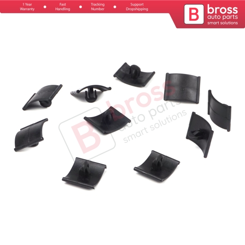 10 Pieces Hood Insulation Retainer Black for Opel Vauxhall 1162488 1162642 GM 90355604