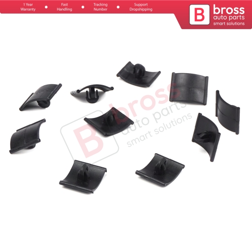 10 Pieces Hood Insulation Retainer Black for Opel Vauxhall 1162488 1162642 GM 90355604