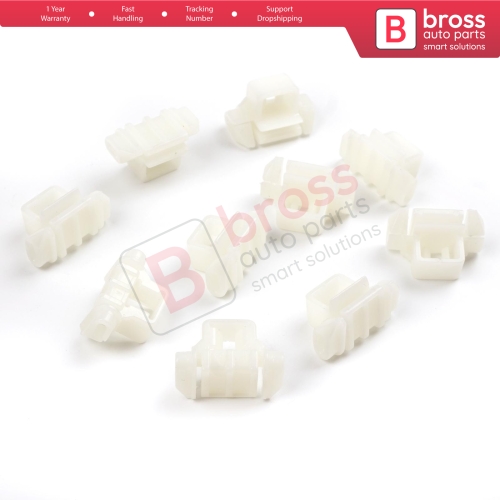 10 Pieces Upper Moulding Fastener Clip for Mercedes 0019885181