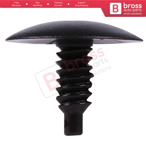 10 Pieces Grille Retainer Black for Audi VW 1H0819055B01C