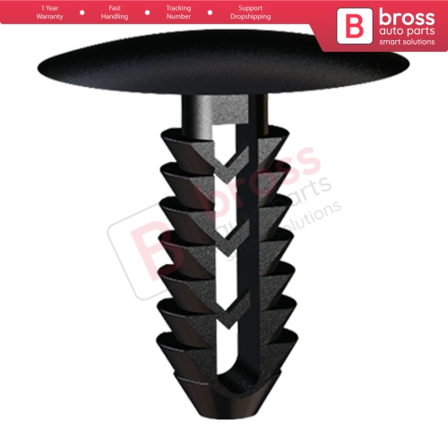 10 Pieces Trim Panel Retainer Black for Fiat 1300433670...