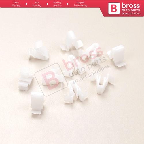 10 Pieces Rear Hatch Door Side Garnish and Front Body Pillar Garnish Moulding Clip for Toyota Lexus 90467 09204