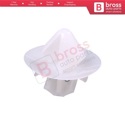 10 Pieces Side Moulding Clip White for Citroen 8565.48 Fiat 9408565488