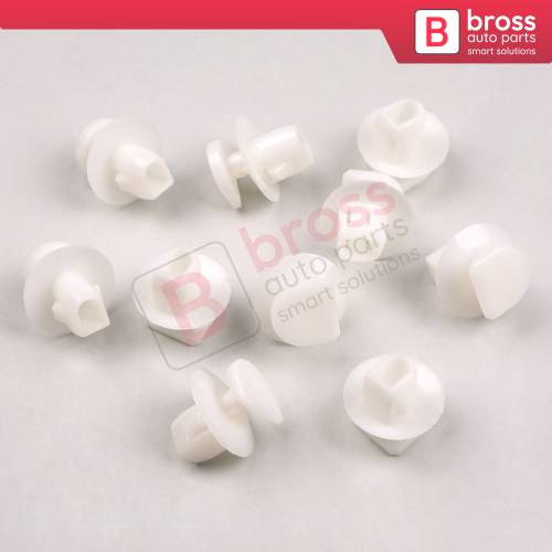 10 Pieces Trim Panel Clip for Toyota Top Head Size 19.2mm Stem Lenght 11mm Fits into 9.7x7.6mm