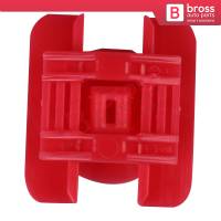 10 Pieces Side Moulding Clip for Renault Red Nylon Head Diameter  19mm