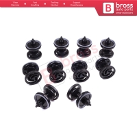 10 Pieces Door Panel Retainer Black for VW Audi 7L6868243
