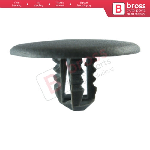 10 Pieces Hood Insulation Retainer Dark Gray for Ford W700671...