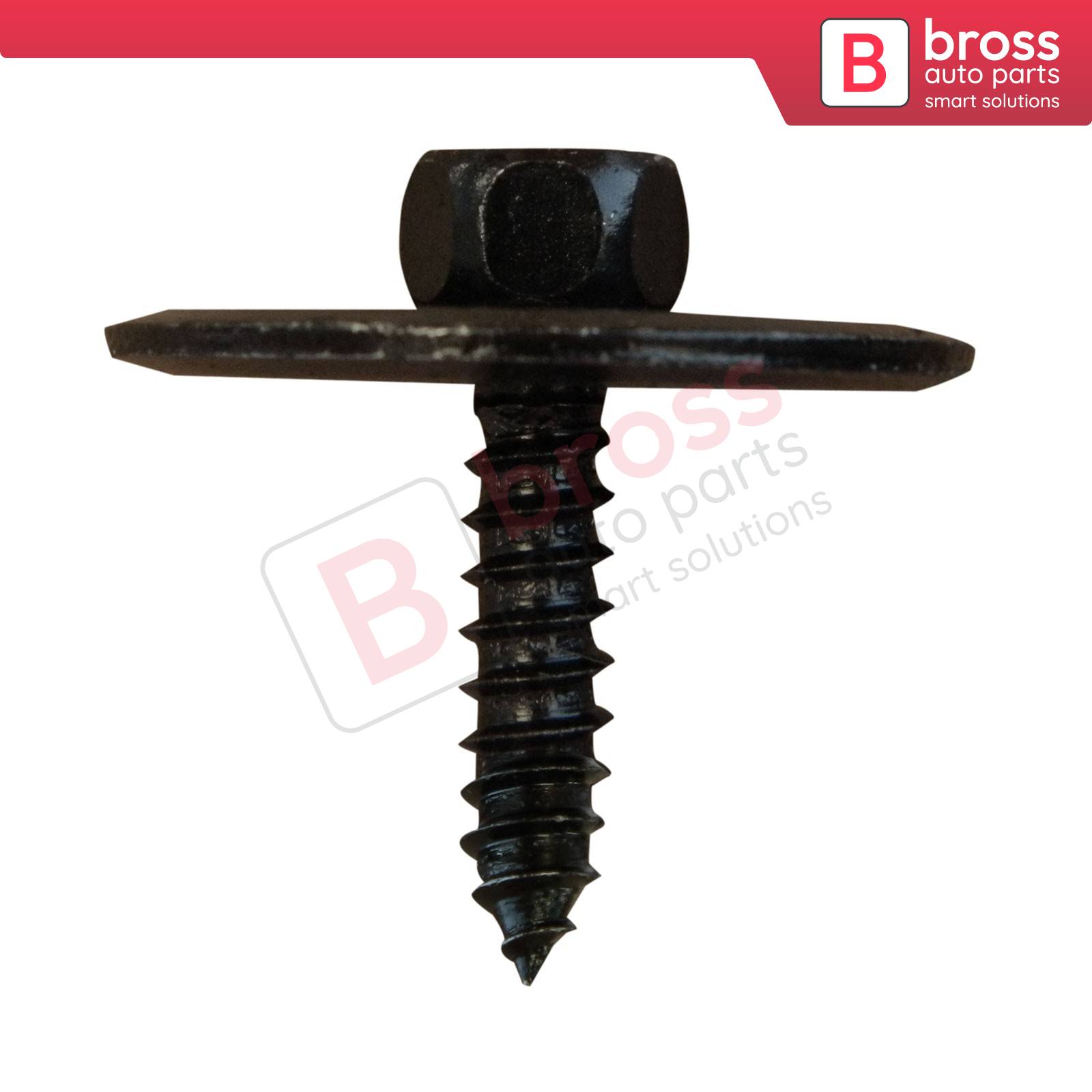 Bross Auto Parts - BCF2441 10 Pieces Screw with washer Black for Mercedes  2019900536