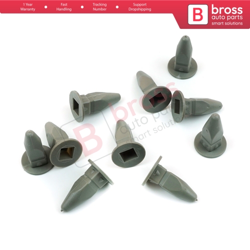 10 Pieces Plate ClipGray Lock Nut for VW 357868143