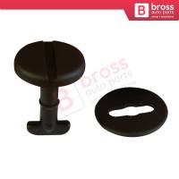 10 Pieces Floormat Twist Lock Clip and Washer Black for BMW 82119410191 51471881521