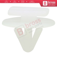 10 Pieces Fender Push Type Moulding Retainer White for Vauxhall Opel 122920...