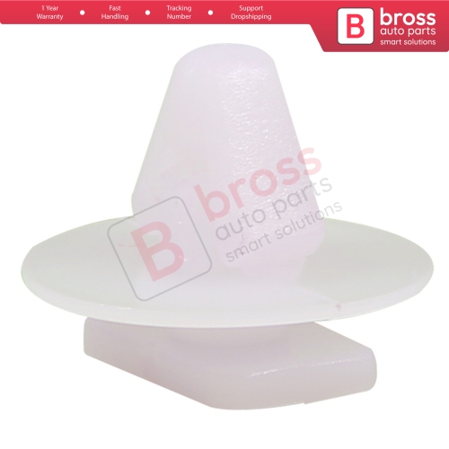 10 Pieces Fender Push Type Moulding Retainer White for Vauxhall Opel 122920...
